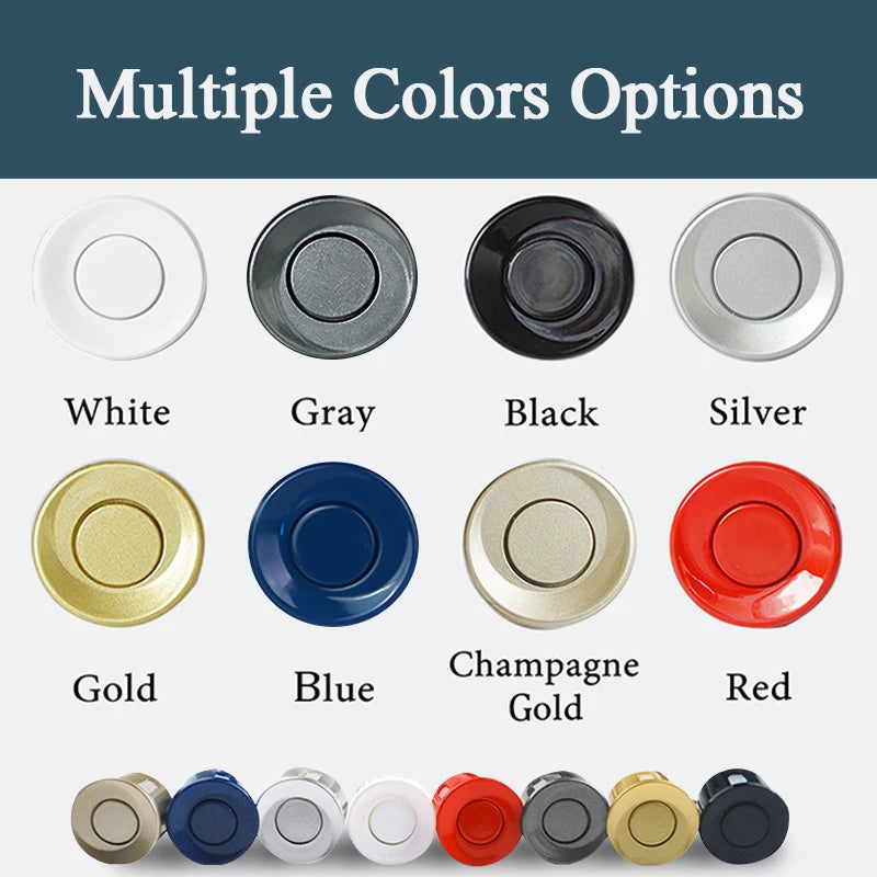 Hippcron Car LED Parking Sensor Kit 4 Sensors 22mm Reverse Radar Sound Alert Indicator System 8 Colors Beauty World Shop