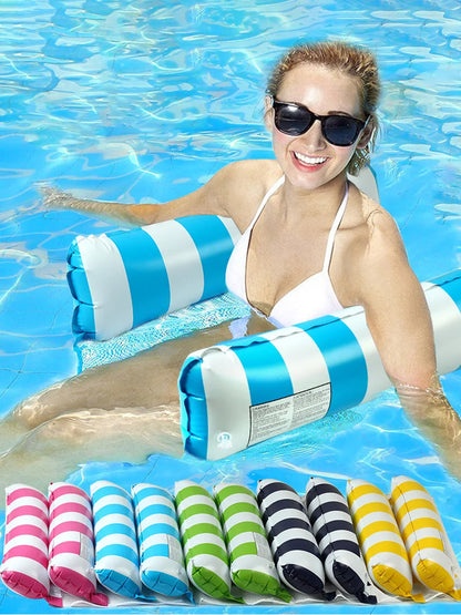 Pool Hammock Floats, 1Pack 4-in-1 Inflatable Water Hammocks Floaties (Saddle, Lounge Chair, Hammock, Drifter), , Pool Float Loun Beauty World Shop
