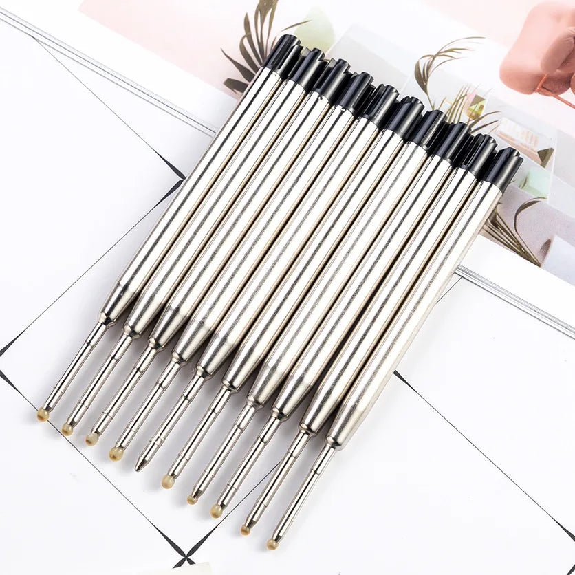 98mm1.0mm Ballpoint Pen Refills For Parker Pens Medium Point Blue Red Black Ink Rods For Writing Office Stationery Beauty World Shop