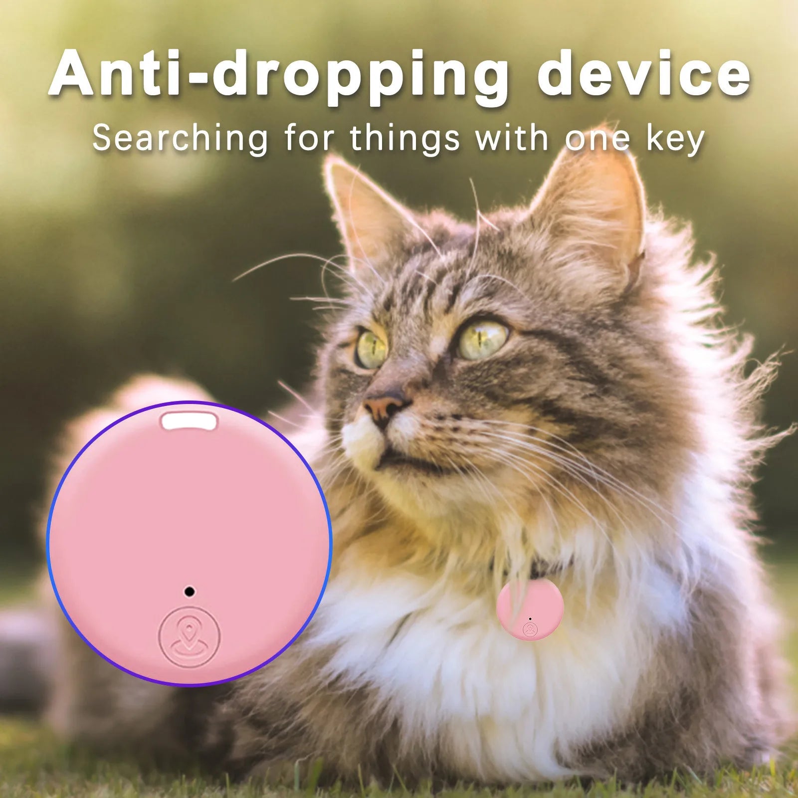 Mini GPS Locator AntiLost Alarm Wallet Keychain Smart Tag Bluetooth-Compatible Tracer Keychain Dog Pet Child Tracker Key Finder Beauty World Shop