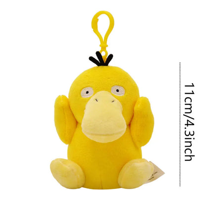 Anime Pokemon Pikachu Mew Psyduck Squirtle Bulbasaur Kawaii Stuffed Plush Toys School Bag Backpack Pendant Doll Keychain Gift Beauty World Shop