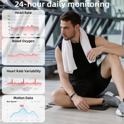 LIGE New Sport Fitness Tracker Smart Band Bracelet Heart Rate Blood Oxygen Sleep Monitor Pedometer Call Reminder Smartwatch 2025