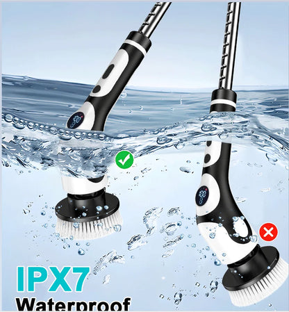HOMEFISH Multifunctional Electric Cleaning Brush Voice Rechargeable Smart Rotary Cleaning Brush Kitchen Cleaning Brush Beauty World Shop