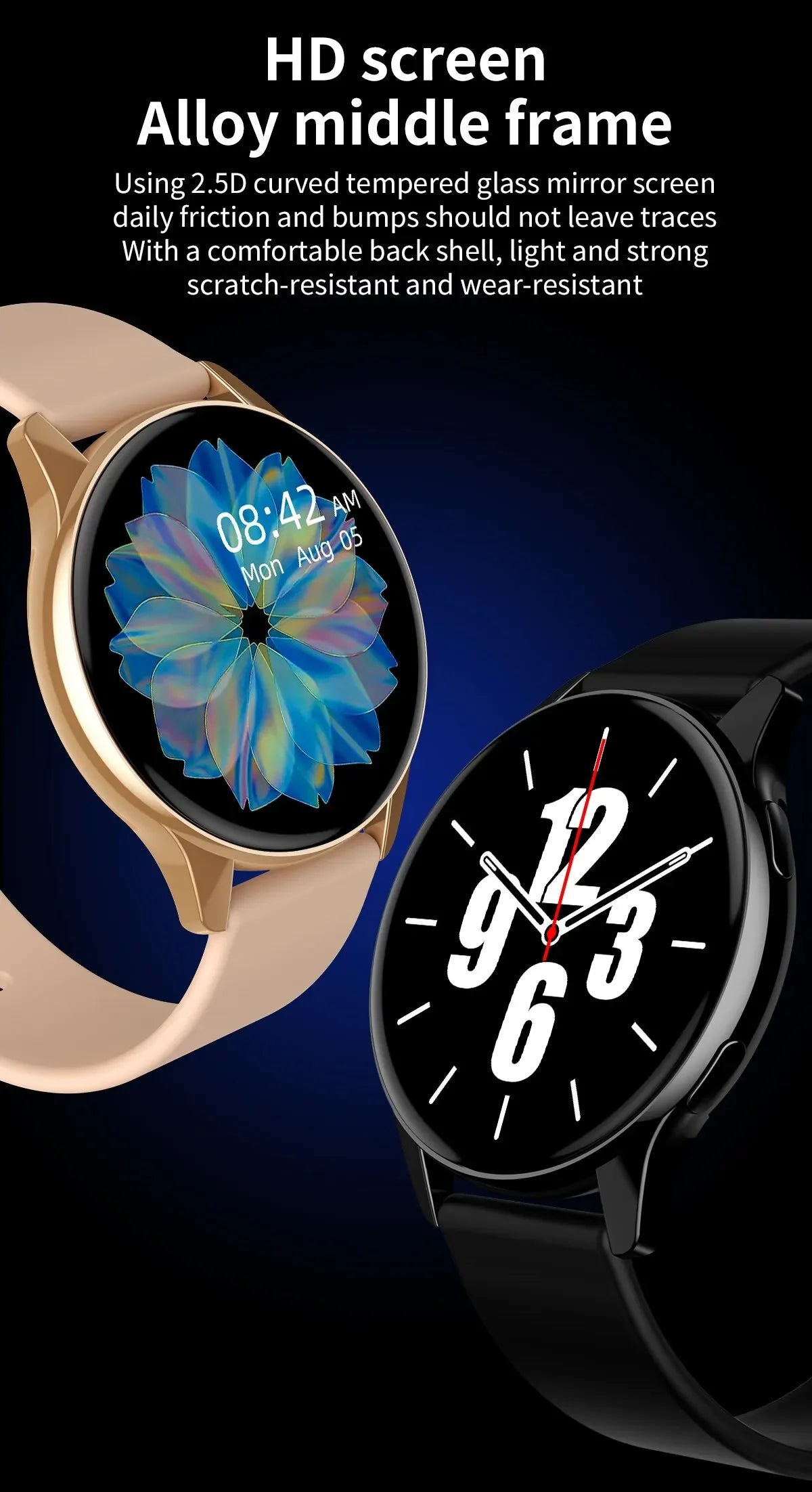 Pro New Women Delicacy Bluetooth Call Smart Watch Health Tracking Bluetooth Call Alarm Clock Smartwatches Men Smartwatch Sports