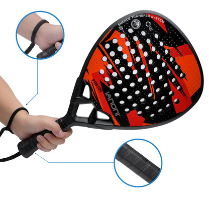 IANONI Padel Racket Carbon Fiber Surface with EVA Memory Flex Foam Core Padel Tennis Racquets Lightweight Beauty World Shop
