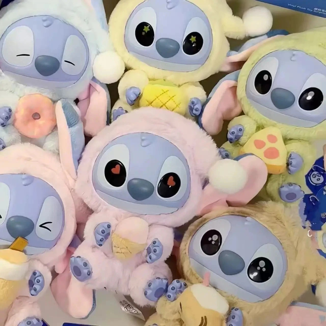 2025 HOT New Stitch Eat Some Thing Before Sleep Series Vinyl Blind Box Bag Pendant Cute Plush Doll Mystery Box Toy SurpriseGifts Beauty World Shop