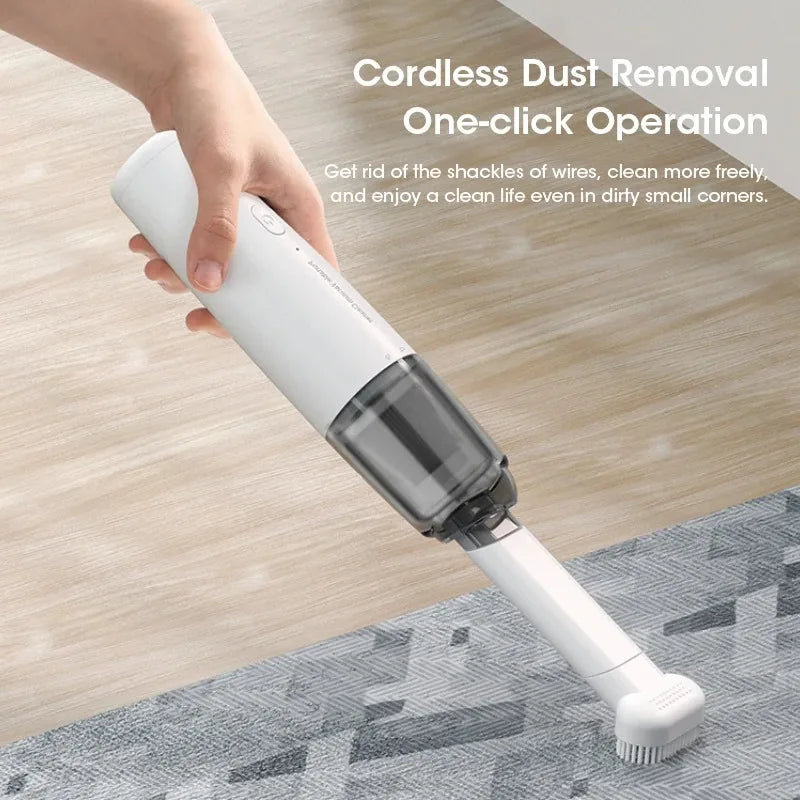 Handheld Vacuum Cleaner Mini Dust Remover Car Vacuum Cleaner Rechargeable Multifunctional Wireless Dust Catcher For Car LowNoise Beauty World Shop