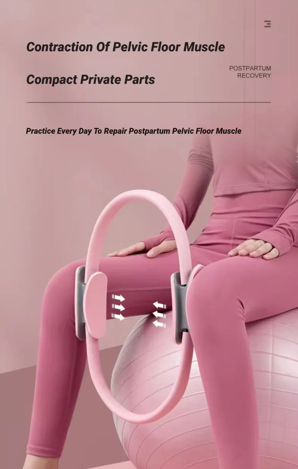 Yoga Fitness Ring Circle Pilates Women Girl Exercise Home Resistance Elasticity Workout Pelvic Floor Muscle Postpartum Training Beauty World Shop