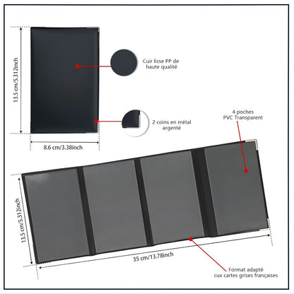 Transparent Plastic Document Sleeve Vehicle Registration And Insurance Card Holder for Car/Motorcycle Papers Beauty World Shop