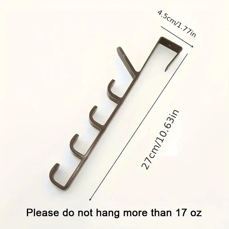 1pc Bedroom Door Hanger Clothes Hanging Rack Over The Door Plastic Home Storage Organization Hooks, Purse Holder For Bags Rails Beauty World Shop