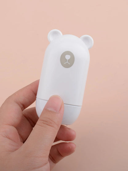 1 Cute Bear Shaped Roller Stamp, Study Notebook Typos Cover Graffiti Fashion Stamp, Personal Privacy Graffiti Daily Necessities Beauty World Shop