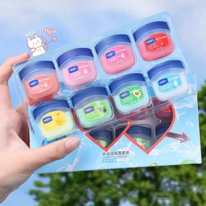 4/6/8pcs Moisturizing Lip Balm Set Whitening Moisturizing Base Natural Plant Base Moisturizing Crack Lip Care Jelly Moisturizer Beauty World Shop