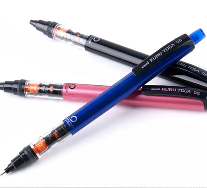 UNI Kuru Toga Mechanical Pencil M5-452 Drawing Pencil 0.5mm Low Center of Gravity Automatic Rotation School Supplies Stationery Beauty World Shop