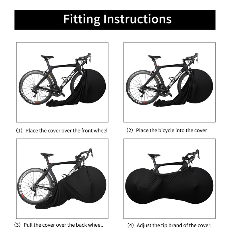 WEST BIKING Bicycle Protector Cover MTB Road Cycling Protective Gear Anti Dust Wheels Frame Cover Scratch Proof Storage Bag Beauty World Shop