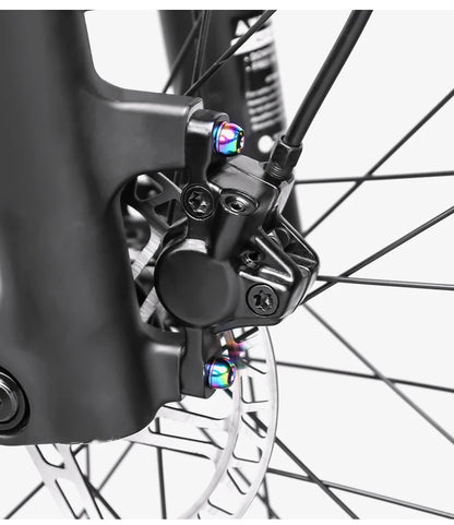 MUQZI 6pcs M6x17mm Disc Brake Caliper Bolts Bike Stem Bolt MTB Crank Arm Screw With Washer Bicycle Parts Beauty World Shop