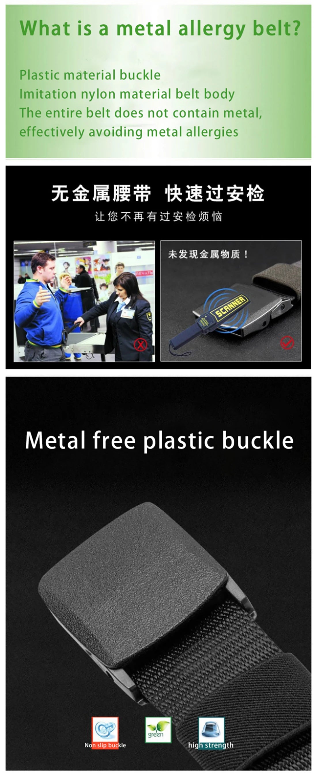 Men's Belt Outdoor Casual Canvas Belt Metal Free Training Nylon Tactical Belt With Pants Jeans Belt Sports Belts For Men Women Beauty World Shop