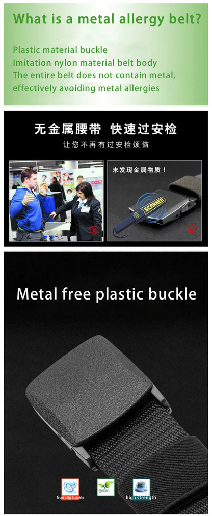 Men's Belt Outdoor Casual Canvas Belt Metal Free Training Nylon Tactical Belt With Pants Jeans Belt Sports Belts For Men Women Beauty World Shop