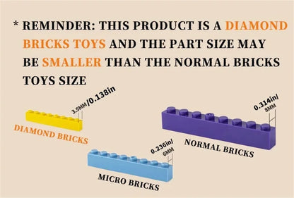 New Magic Hogwarts Castle Micro Building  Blocks Street View Architecture Creative MOC Model Kit  Kids Christmas Birthday Gifts Beauty World Shop