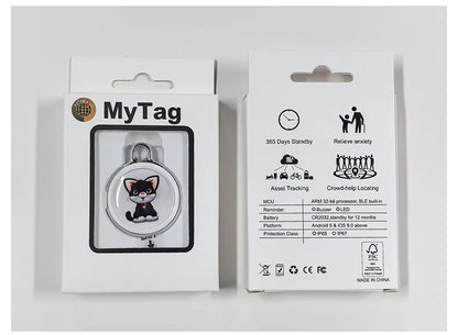 Pet Anti-Lost GPS Tracker Bluetooth-compatible Smart Wearable Waterproof Locator Real-time Tracking Dog Cat Collar Find Device