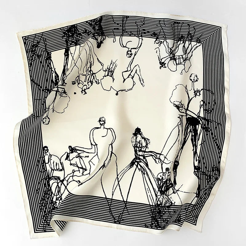 Scarf 100% Silk Bandana Women Square Scarves Wrap Kerchief Spring Fashion Luxury High Quality Headband Hijab Shawls 2026 Beauty World Shop