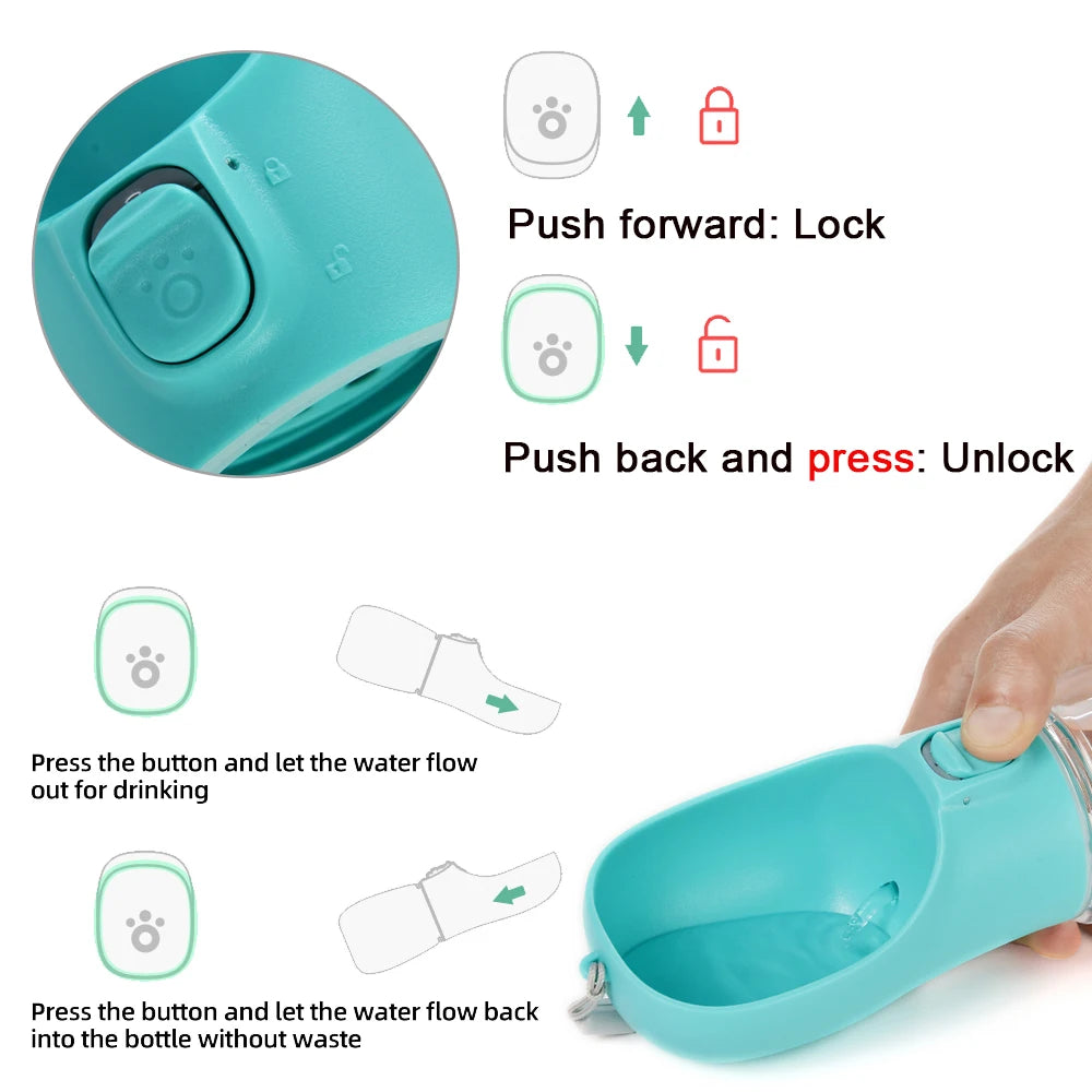Portable Dog Water Bottle For Small Large Dogs Cat Outdoor Leakproof Walking Drinking Bowls Chihuahua French Bulldog Supplies Beauty World Shop