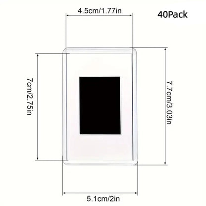 Small photo frame 12/20Pcs Blank Photo Frame Insert Fridge Magnets, Mini Magnetic Refrigerator Photo Picture Frames Beauty World Shop
