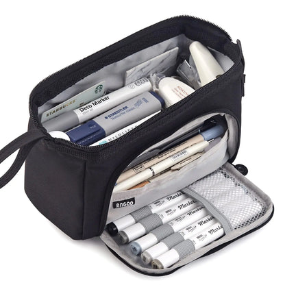 Large Capacity Pencil Case Cute Student Pencil Cases Big Pen Bag Case Storage Box Boy Girl Kid Office School Stationery Supplies Beauty World Shop
