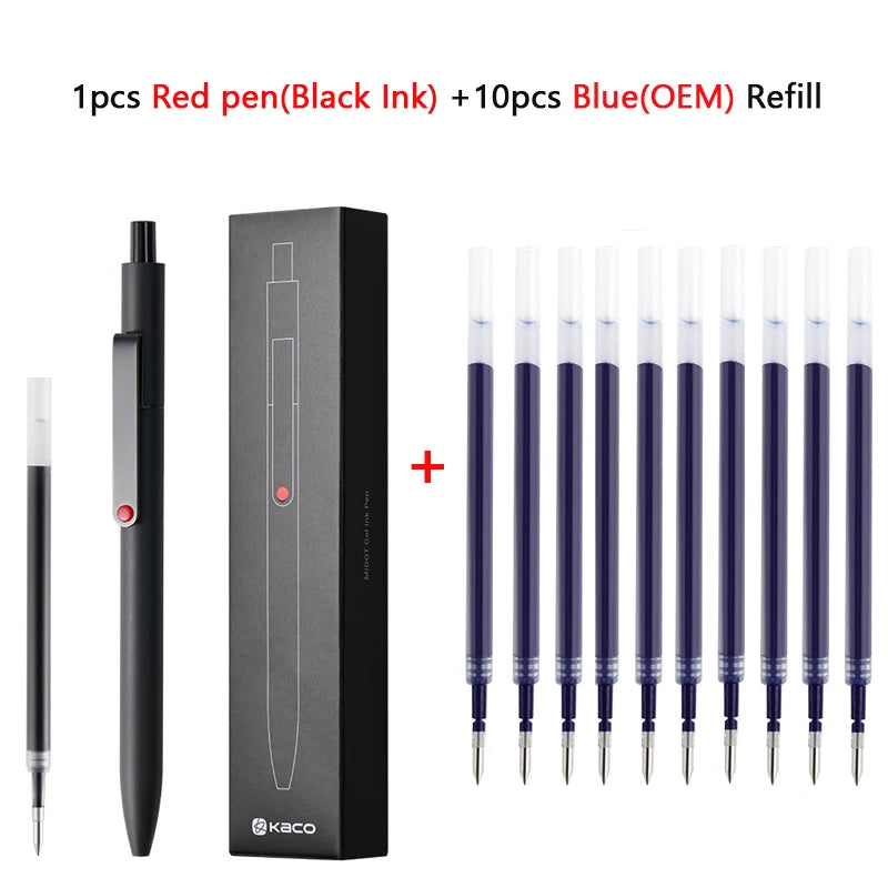 KACO 0.5mm MIDOT Gel Ink Pens, Quick-drying Press Smooth Writing Pen, High Volume for Taking Exams Grading Homework Doing Papers Beauty World Shop