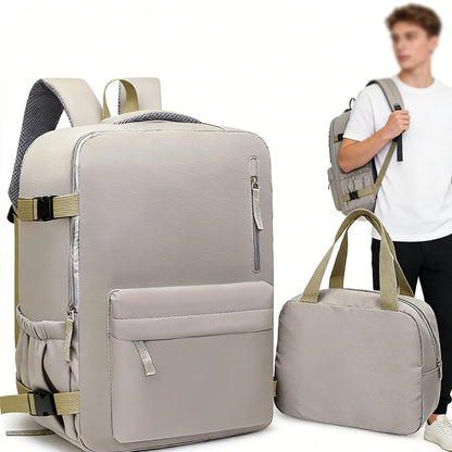 2-Piece 40×30×20cm 180 °   Full Opening Backpack Set, Large Carry-On with Tote Bag for Travel, Business, School & Daily Commuting Beauty World Shop