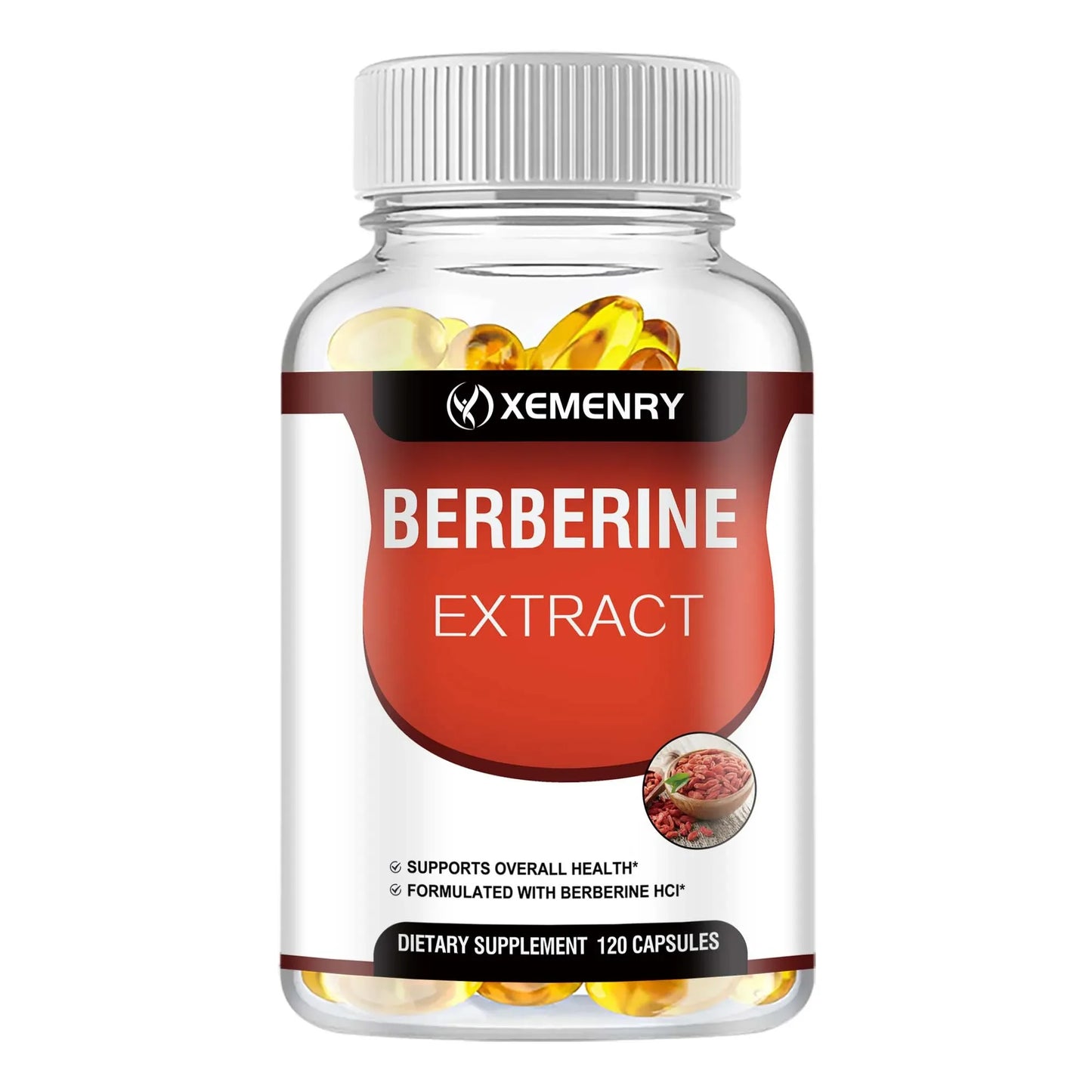 Berberine Extract Supplement 1800mg - Berberine HCL, Balanced Blood Pressure,Support Healthy Cholesterol Levels  - 120 Capsules Beauty World Shop