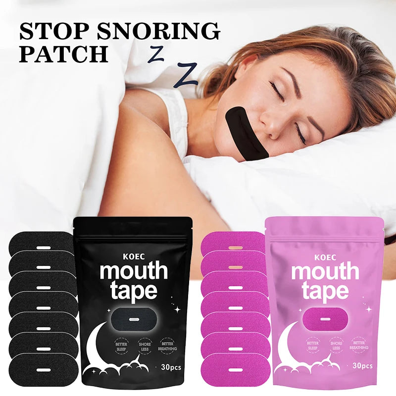 Stop Snoring Patch Nose Breathing Correction Improve Sleeping Promoting Better Breath Portable Night Sleep Mouth Orthosis Tape Beauty World Shop