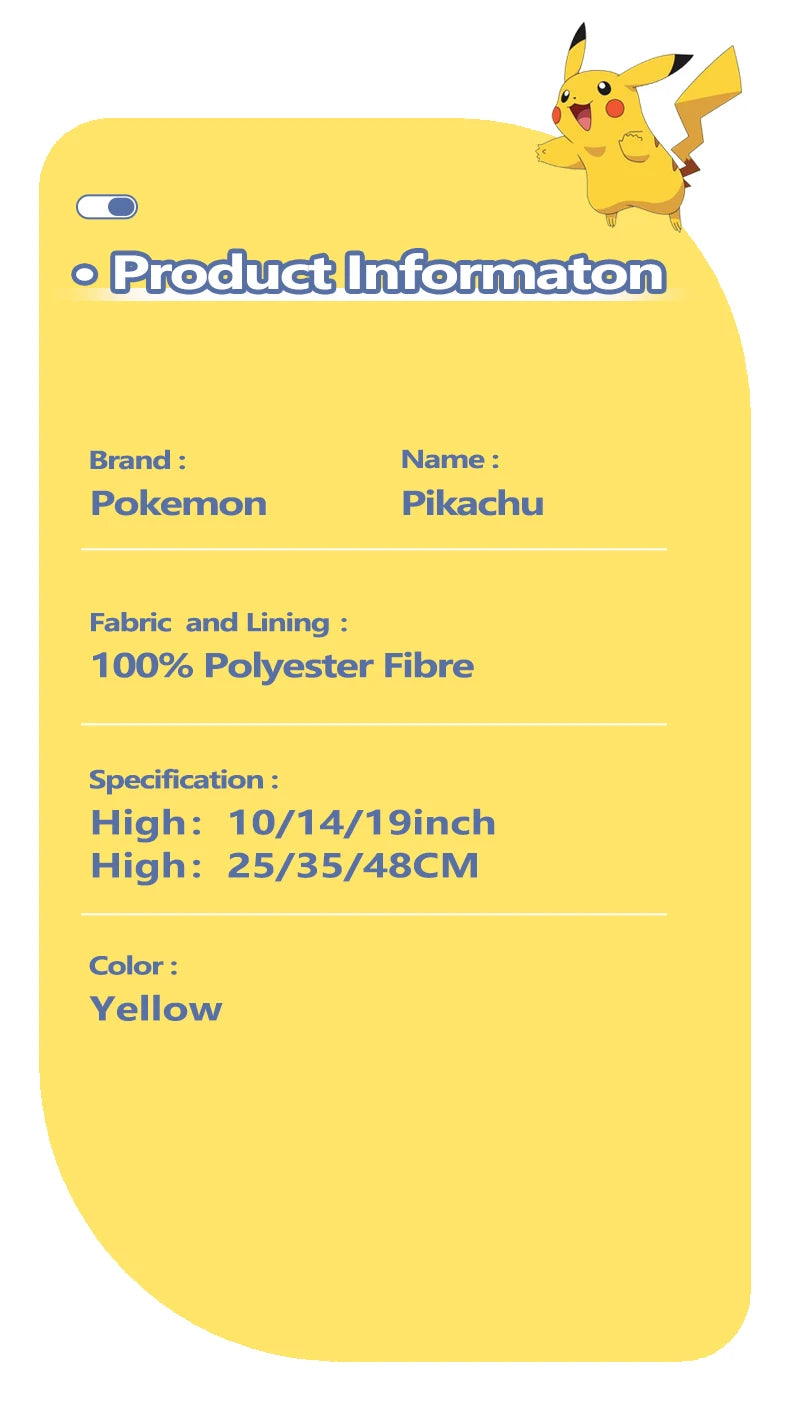 Pokemon Kawaii Pikachu Cute Stuffed Toys High-Quality Anime Throw Pillow Birthday Christmas Gift for Children Friends Boys Girls Beauty World Shop