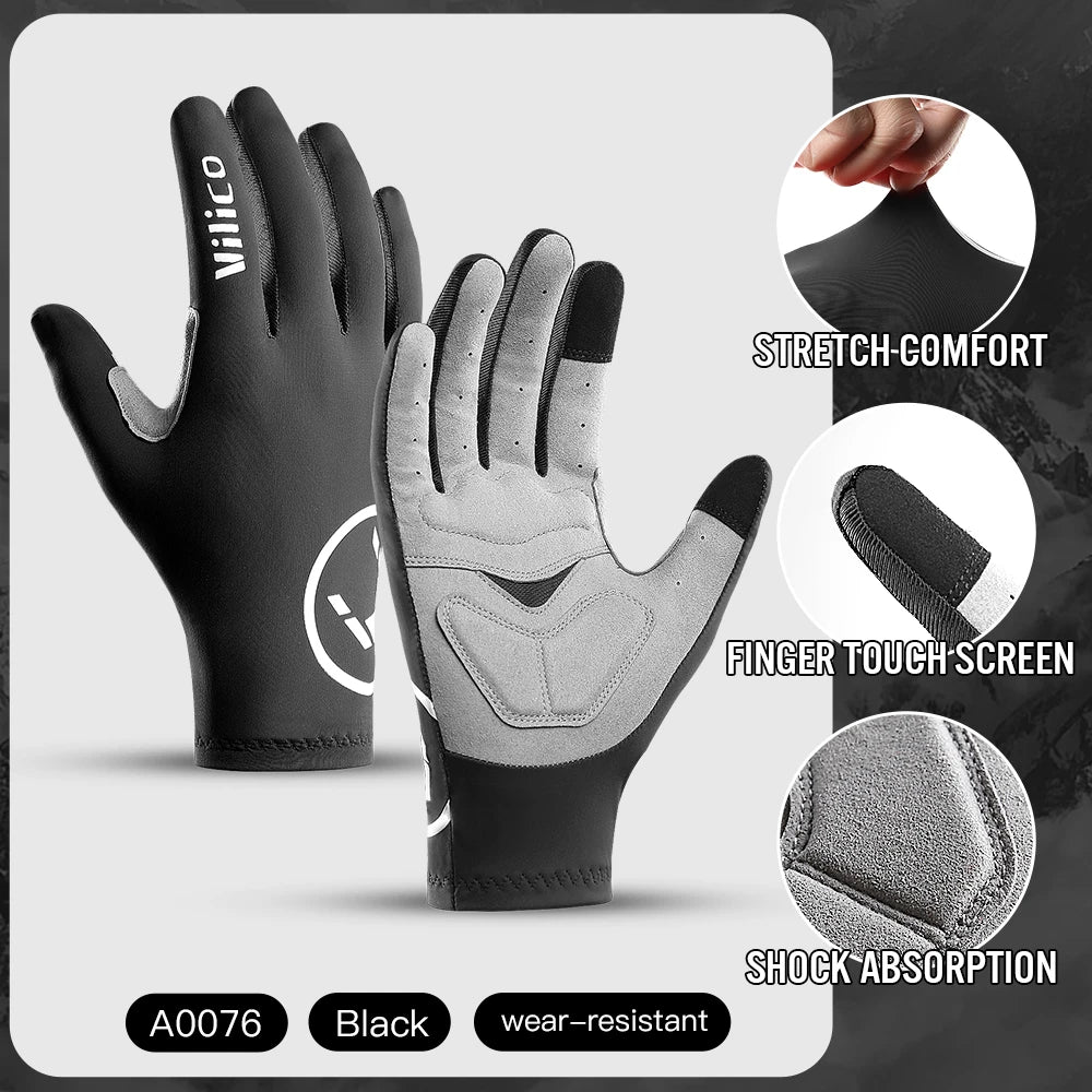 1 Pair Breaking Wind Cycling Gloves Anti-slip Bicycle Mittens Racing Road Bike Glove MTB Biciclet Guantes Ciclismo Beauty World Shop
