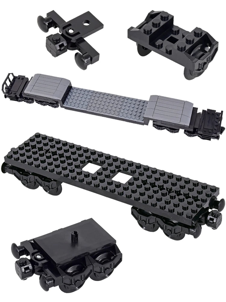 MOC City Creative Idea Train Base Wheel Carriage Building Blocks Bricks Assembled DIY Toys for Kids Christmas giftS Beauty World Shop