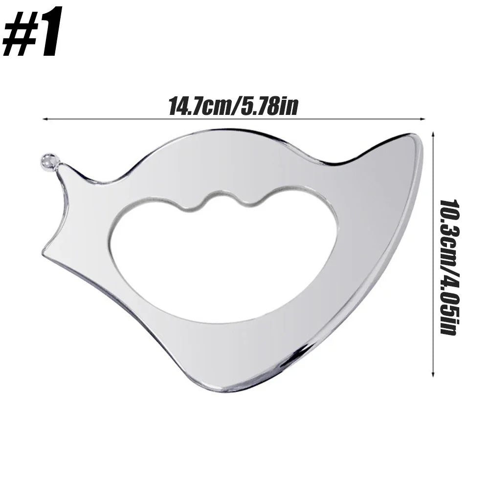Professional Gua Sha Massage Tools, Stainless Steel Guasha Tool,Manual Massage Sticks for Jawline Sculpting & Puffiness Reducing Beauty World Shop