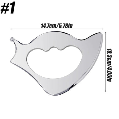 Professional Gua Sha Massage Tools, Stainless Steel Guasha Tool,Manual Massage Sticks for Jawline Sculpting & Puffiness Reducing Beauty World Shop