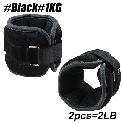 1Pair Adjustable Ankle & Wrist Weights (0.5kg/1kg) - Neoprene Leg Arm Straps for Running, Yoga - Strength Training for Women Men Beauty World Shop