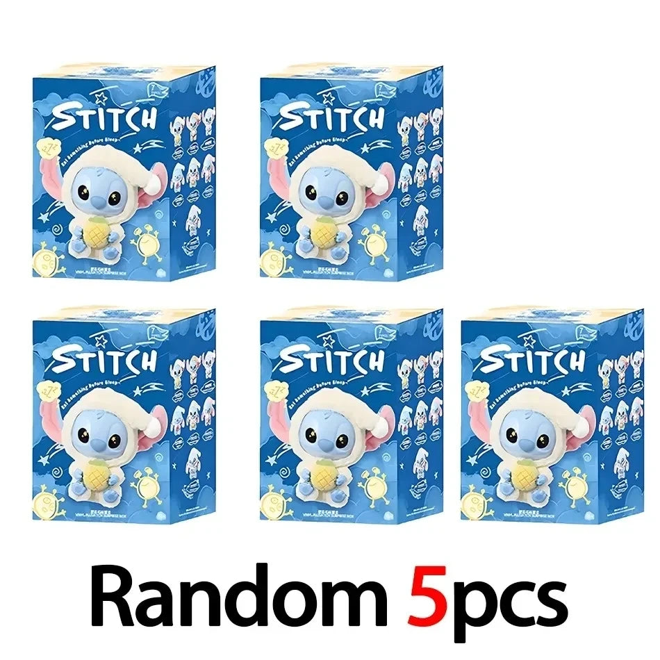 2025 HOT New Stitch Eat Some Thing Before Sleep Series Vinyl Blind Box Bag Pendant Cute Plush Doll Mystery Box Toy SurpriseGifts Beauty World Shop