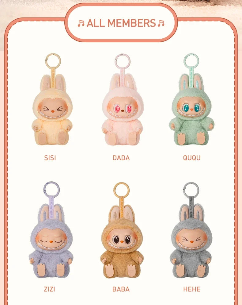 Blind Box For Popmart Labubu The Monsters Macarons Lisa Same Heart Vinyl Base Series Trendy Toy Decorations Birthday Gifts Beauty World Shop