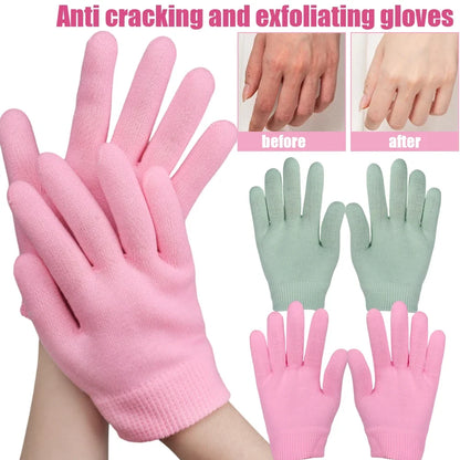 Silicone Moisturizing Mask Socks Reusable Exfoliating Anti Crack Protective Gloves Dry Dead Skin Remover Tools Hand Foot Care Beauty World Shop