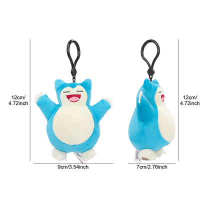 Genuine Animal Series Pikachu Snorlax Kawaii Plush Toys Cute Pendant Keyring Keychain Birthday Party Gifts For Kid Boy Beauty World Shop
