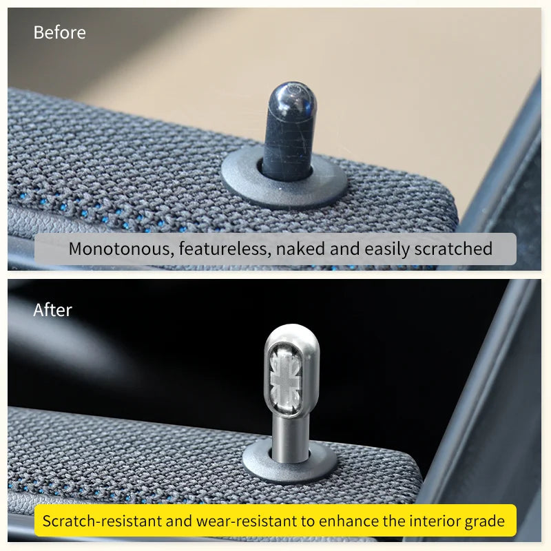 Car Door Pin Decorative For BMW Mini Cooper S F56 F55 F54 F60 R56 R60 F65 U25 Clubman Countryman Metal Car Interior Accessories Beauty World Shop