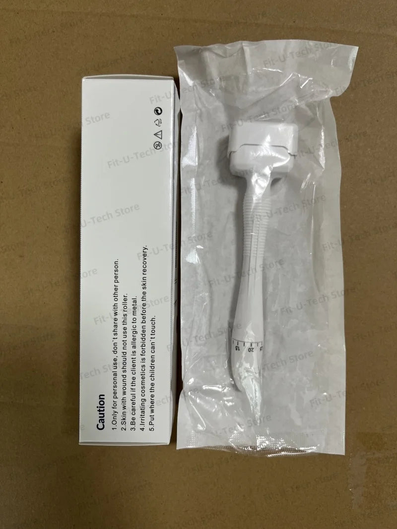 Derma Stamp 140A  Microneedling Face Roller Massager Adjustable Titanium Needle Length Skincare Beard Growth Scalp Hair Beauty World Shop