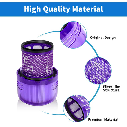 Dust Bin Canister and Hepa Filter Kit For Dyson V11 V15 SV14 SV15 SV22 Vacuum Cleaner Dust Bucket Rear Filter Parts Replacement Beauty World Shop