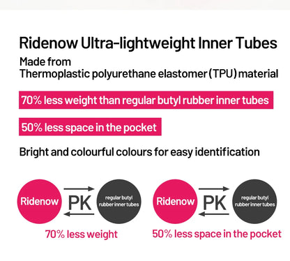 RideNow TPU Bike Inner Tube 700C 700x18 23 25 28 32 35 37 40 47C Road Bicycle Tire MTB Bike Camera 29x1.5 1.75 1.9 pneu aro Beauty World Shop