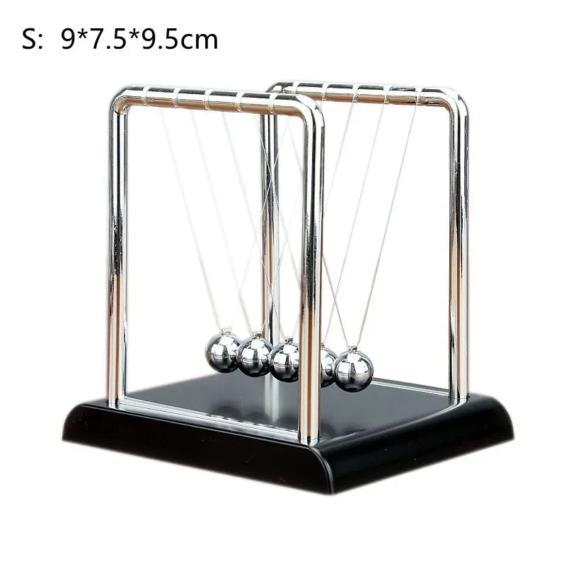 Newton Cradle Balance Steel Balls Perpetual Motion Collision Ball School Teaching Physics Science Pendulum Toy Home Decoration Beauty World Shop
