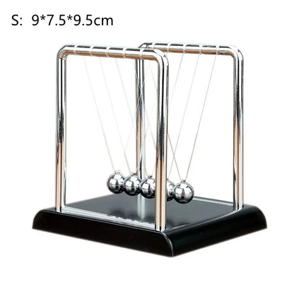 Newton Cradle Balance Steel Balls Perpetual Motion Collision Ball School Teaching Physics Science Pendulum Toy Home Decoration Beauty World Shop