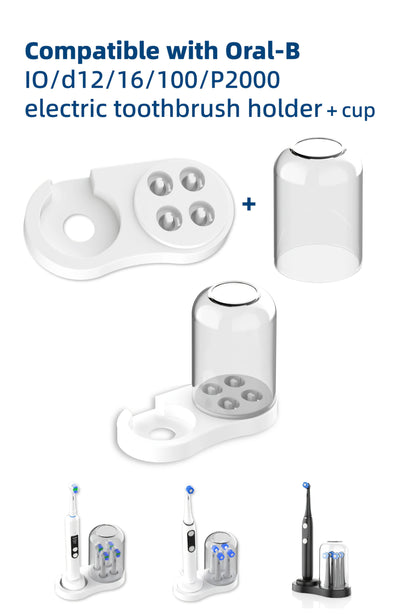 1pc-Electric Toothbrush Holder, for IO/EB Series, IO/EB Series Induction Charger, IO/EB Series Brush Head Placement Universal Beauty World Shop