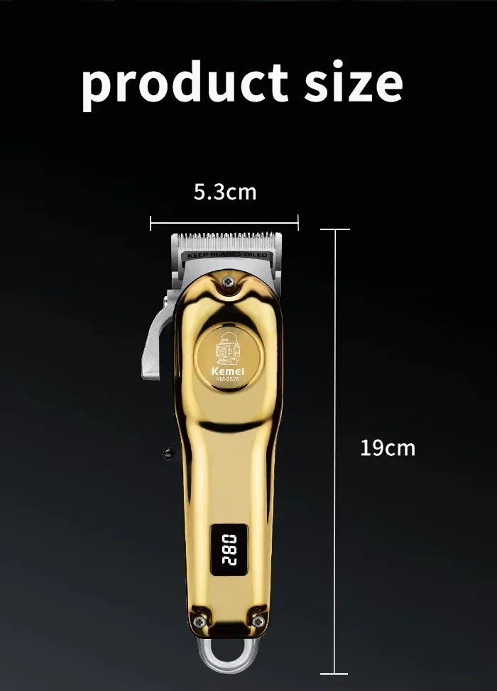 Kemei KM-2628 KM-678 KM-2024 USB Rechargeable Hair Clipper Professional Cordless Men Hair Trimmer Men's Hair Cutting Machine Beauty Trend Shop