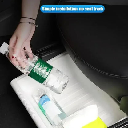 For Tesla Model Y Under Seat Storage Box Case Car Seat Organizer Vehicle Underseat Drawer Holder for Tesla Model Y Interior Tray Beauty World Shop